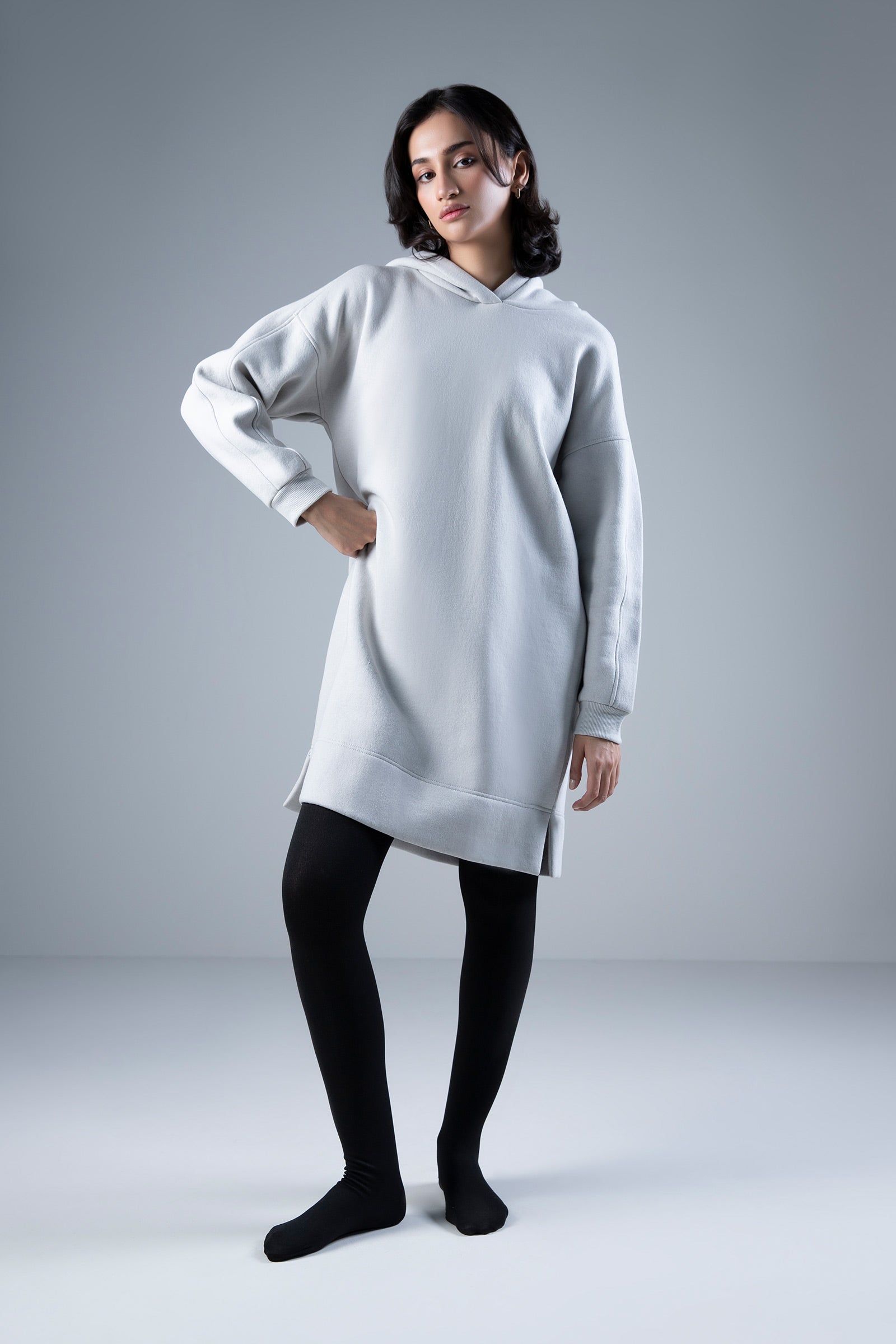 Relaxed Hoodie Dress m/basics by Maria.B. (PK) Relaxed Hoodie Dress m/basics by Maria.B. (PK)