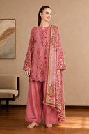 3 Pc Unstitched Printed Twill Suit