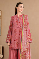 3 Pc Unstitched Printed Twill Suit