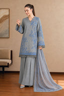 3 Pc Unstitched Printed Khaddar Suit