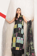 3 Pc Unstitched Embroidered Lawn Suit