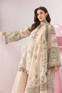 3 Pc Unstitched Embroidered Lawn Suit