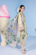 3 Pc Unstitched Embroidered Lawn Suit