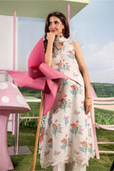 3 Pc Unstitched Embroidered Lawn Suit