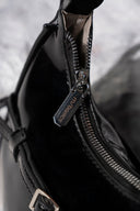 Belted Crescent Bag