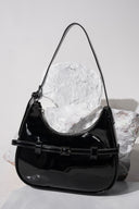 Belted Crescent Bag
