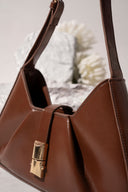 Fold-Pleat Shoulder Bag