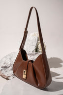 Fold-Pleat Shoulder Bag
