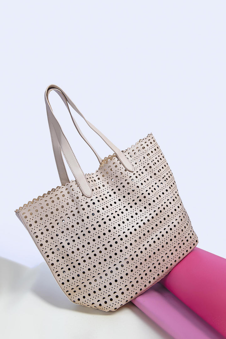 Cut Out Tote | ABG-S24-2 All Sale ABGS242-999-CRM