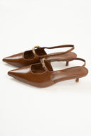 Slingback Kitten Heels