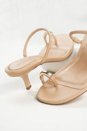 Toe-ring strappy heels