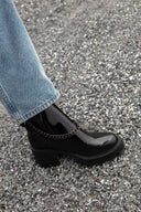 Long Patent Chain Boots