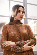 3 Pc Unstitched Printed Marina Twill Suit
