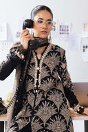 3 Pc Unstitched Printed Linen Suit