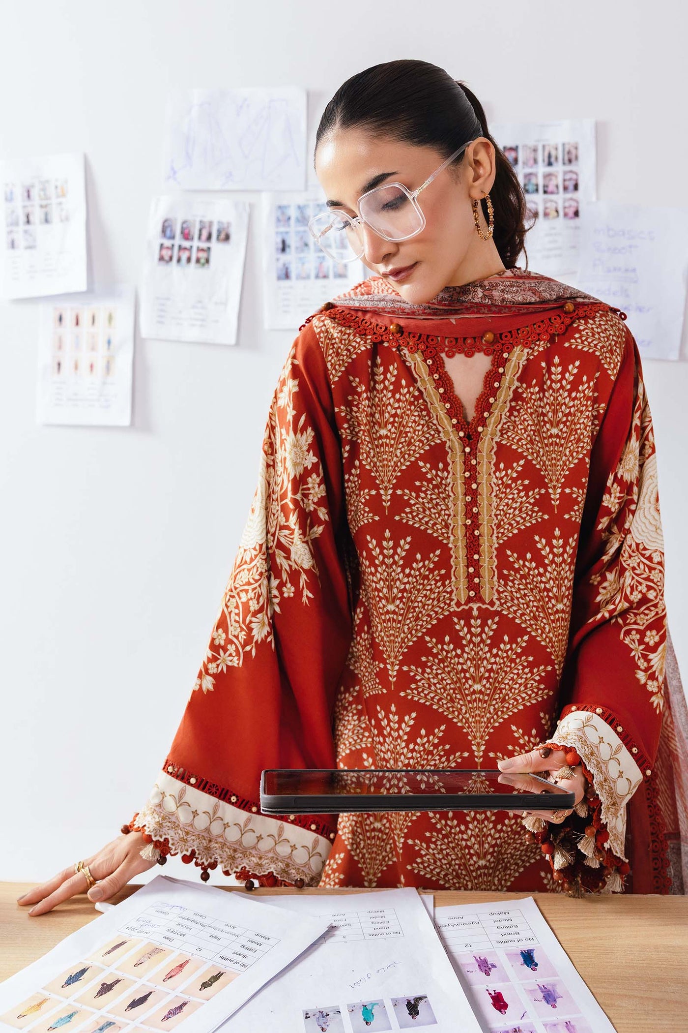 3 Pc Unstitched Printed Linen Suit