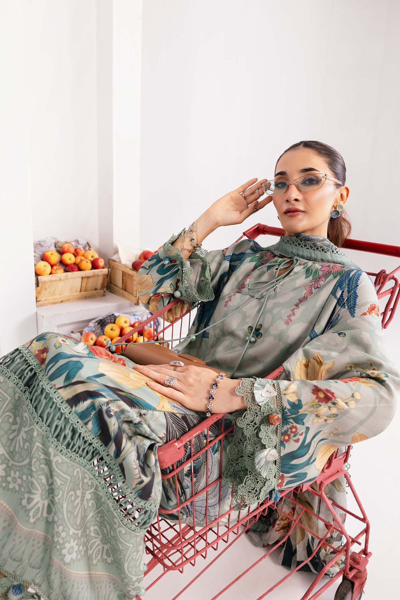 3 Pc Unstitched Printed Linen Suit