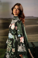 3 Pc Unstitched Embroidered Arabic Lawn Suit | MB-PFUS25-04A