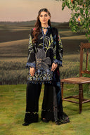 3 Pc Unstitched Embroidered Arabic Lawn Suit | MB-PFUS25-08B