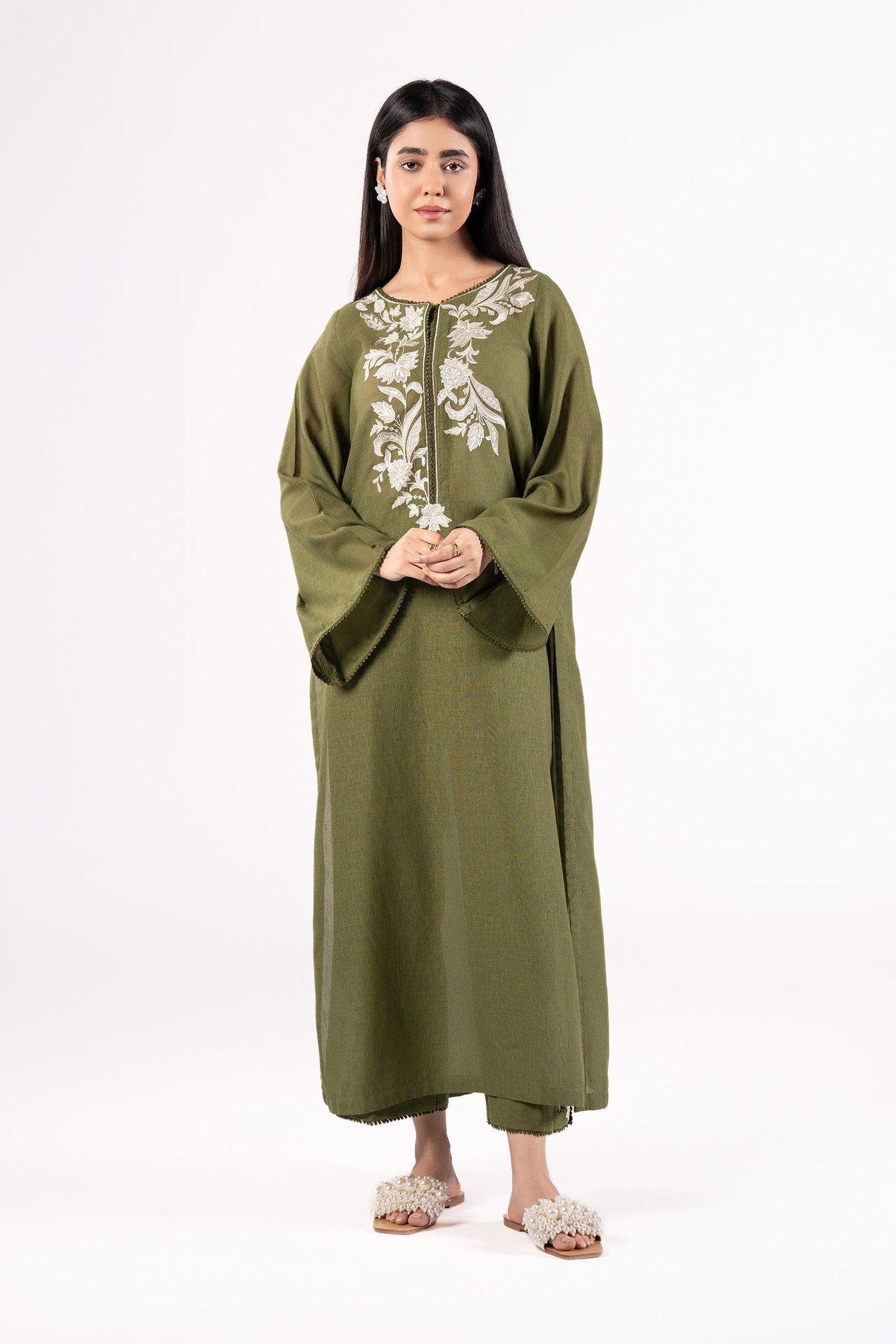 2 Pc Embroidered Karandi Suit | MB-CS25-88-B