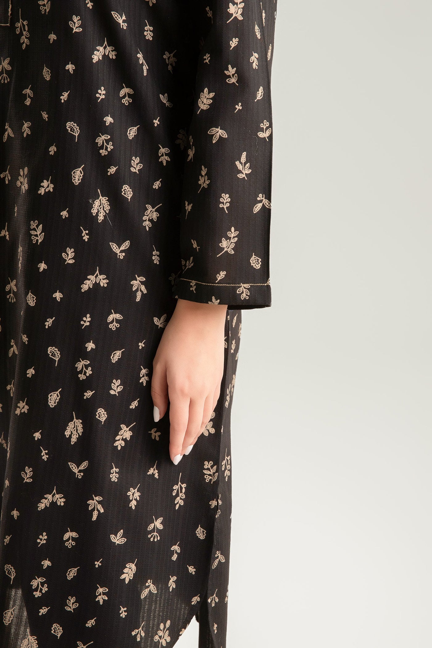 2 Pc Printed Textured Cotton Suit | MB-CS25-106