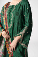 2 Pc Embroidered Self Textured Dobby Viscose Suit