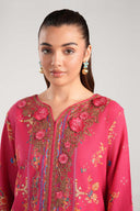 2 Pc Embroidered Lurex Mukaish Suit