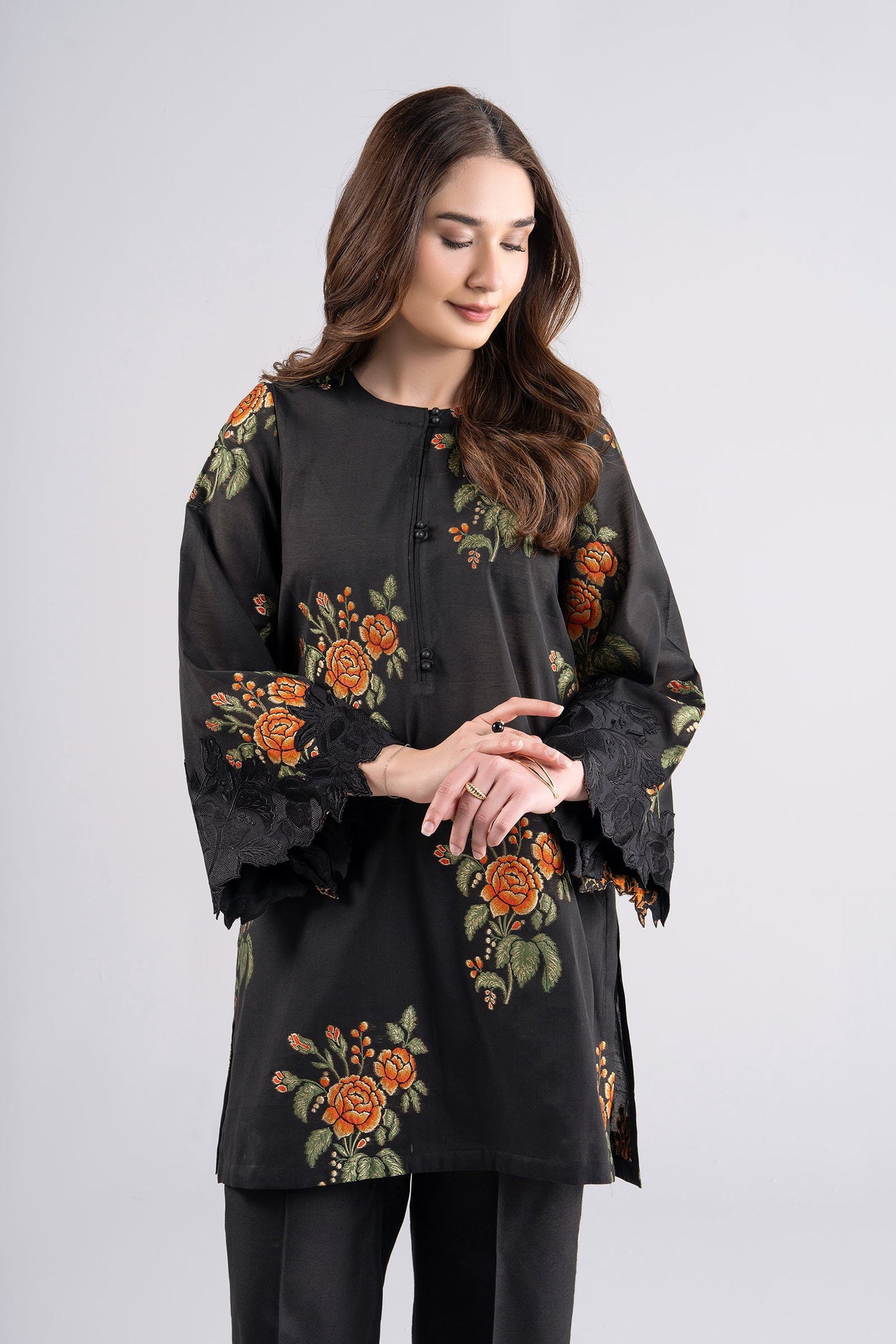 2 Pc Embroidered Jacquard Suit | MB-CS25-121