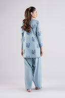 2 Pc Embroidered Jacquard Suit