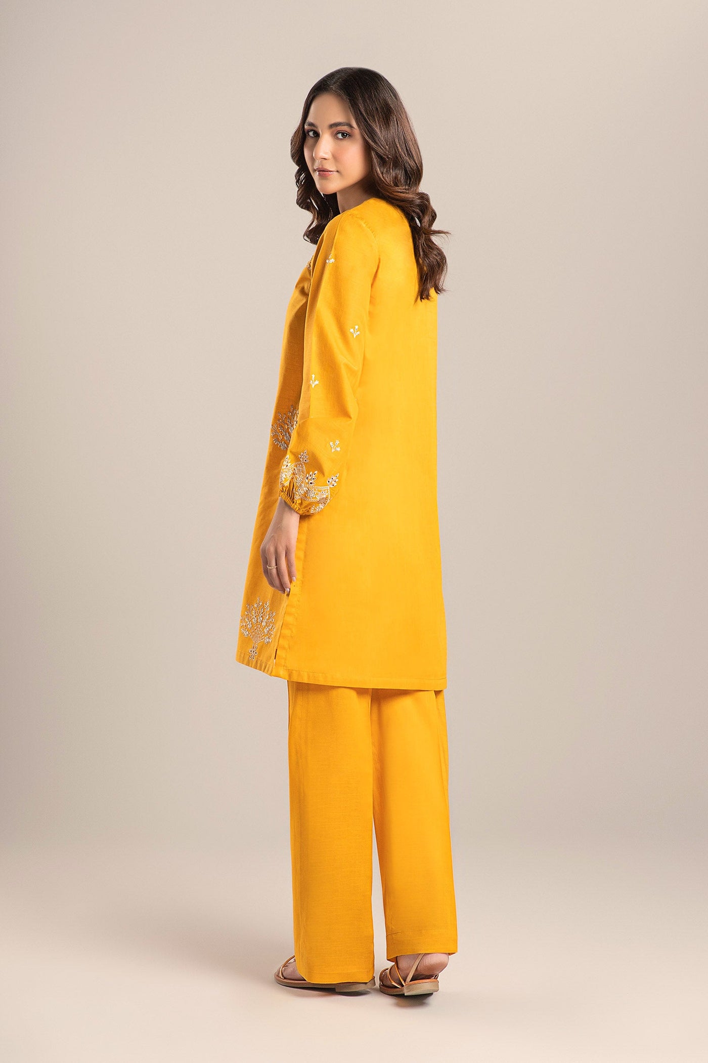 2 Pc Embroidered Crosshatch Lawn Suit