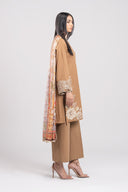2 Pc Embroidered Lurex Suit
