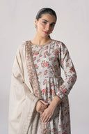 2 Pc Embroidered Zari Stripes Suit