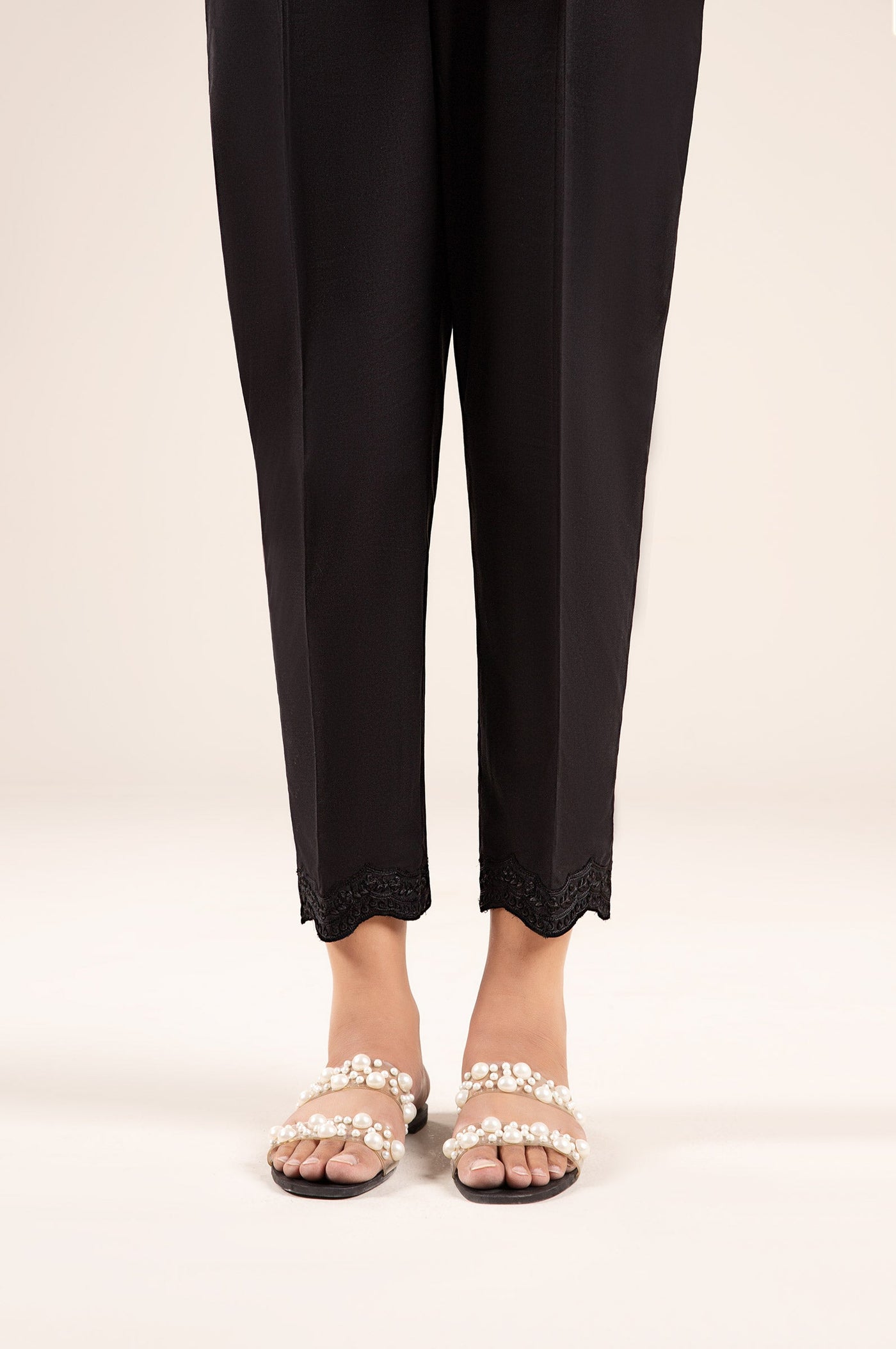 Embroidered Cambric Trouser | MB-CS25-153
