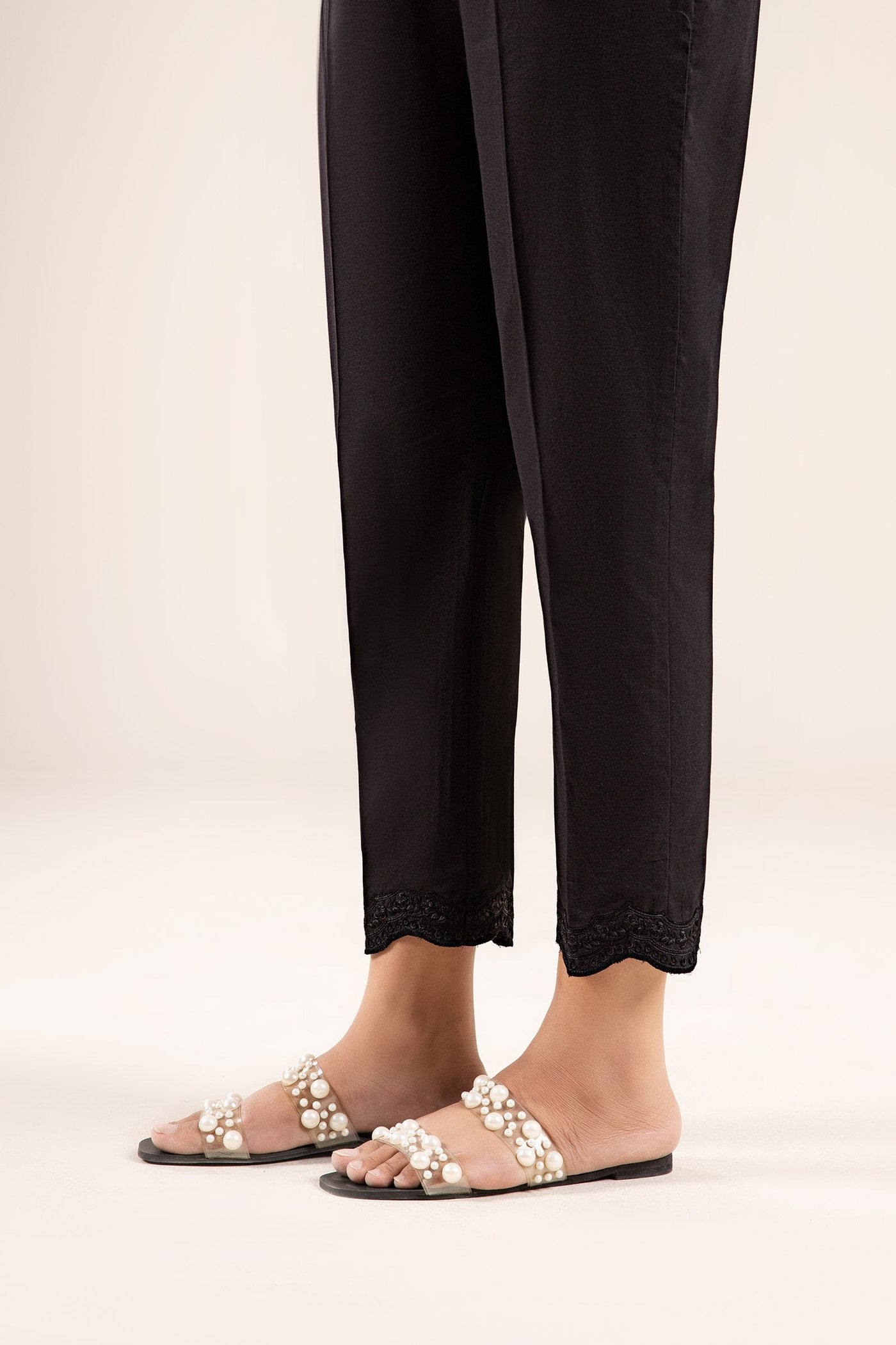 Embroidered Cambric Trouser | MB-CS25-153