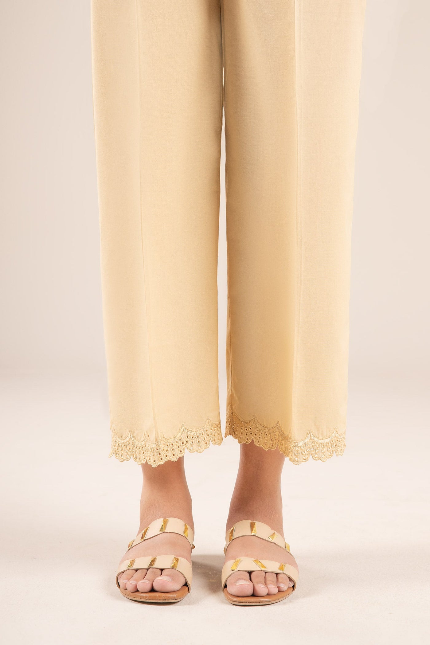 Embroidered Cambric Trouser | MB-CS25-156