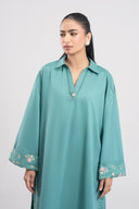2 Pc Embroidered Dobby Viscose Suit