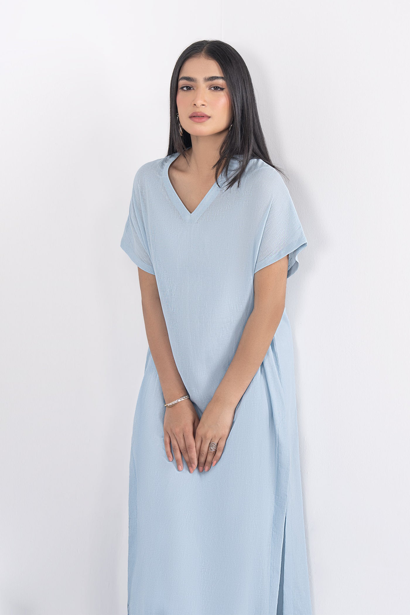 Embroidered Karandi Shirt