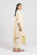 2 Pc Embroidered Textured Cotton Suit