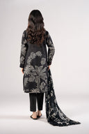 2 Pc Embroidered Lurex Cotton Suit