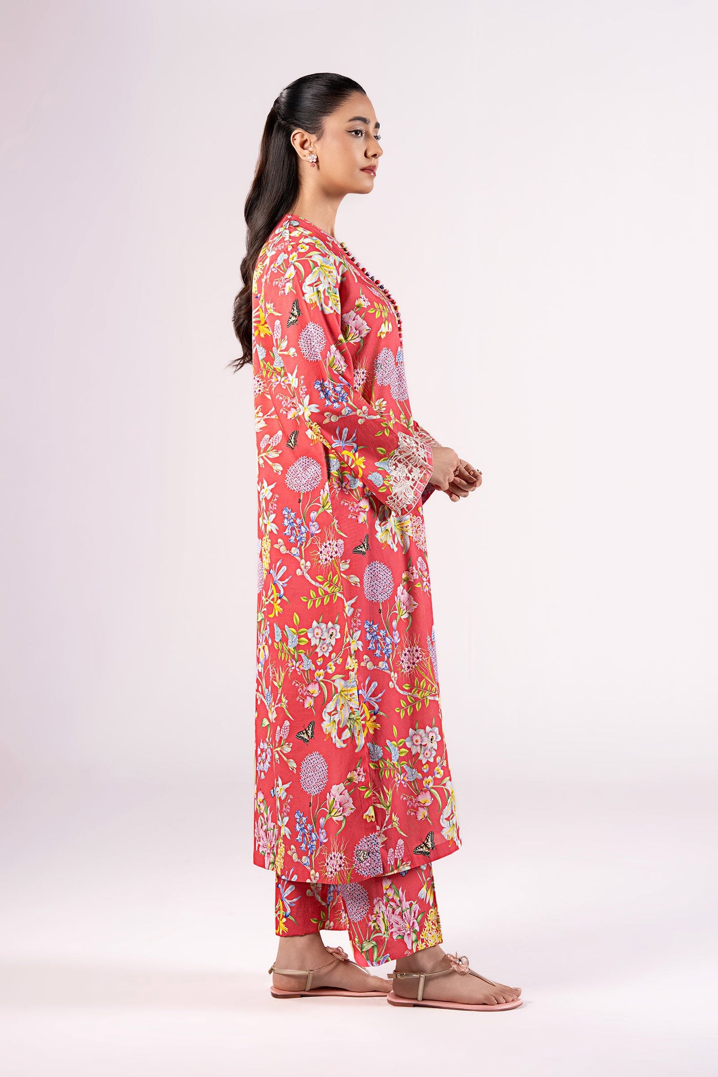 2 Pc Embroidered Slub Lawn Suit | MB-CS25-188