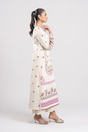 2 Pc Embroidered Slub Lawn Suit