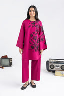 2 Pc Embroidered Crosshatch Lawn Suit