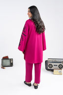 2 Pc Embroidered Crosshatch Lawn Suit