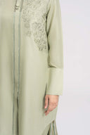 3 Pc Embroidered Lurex Cotton Suit