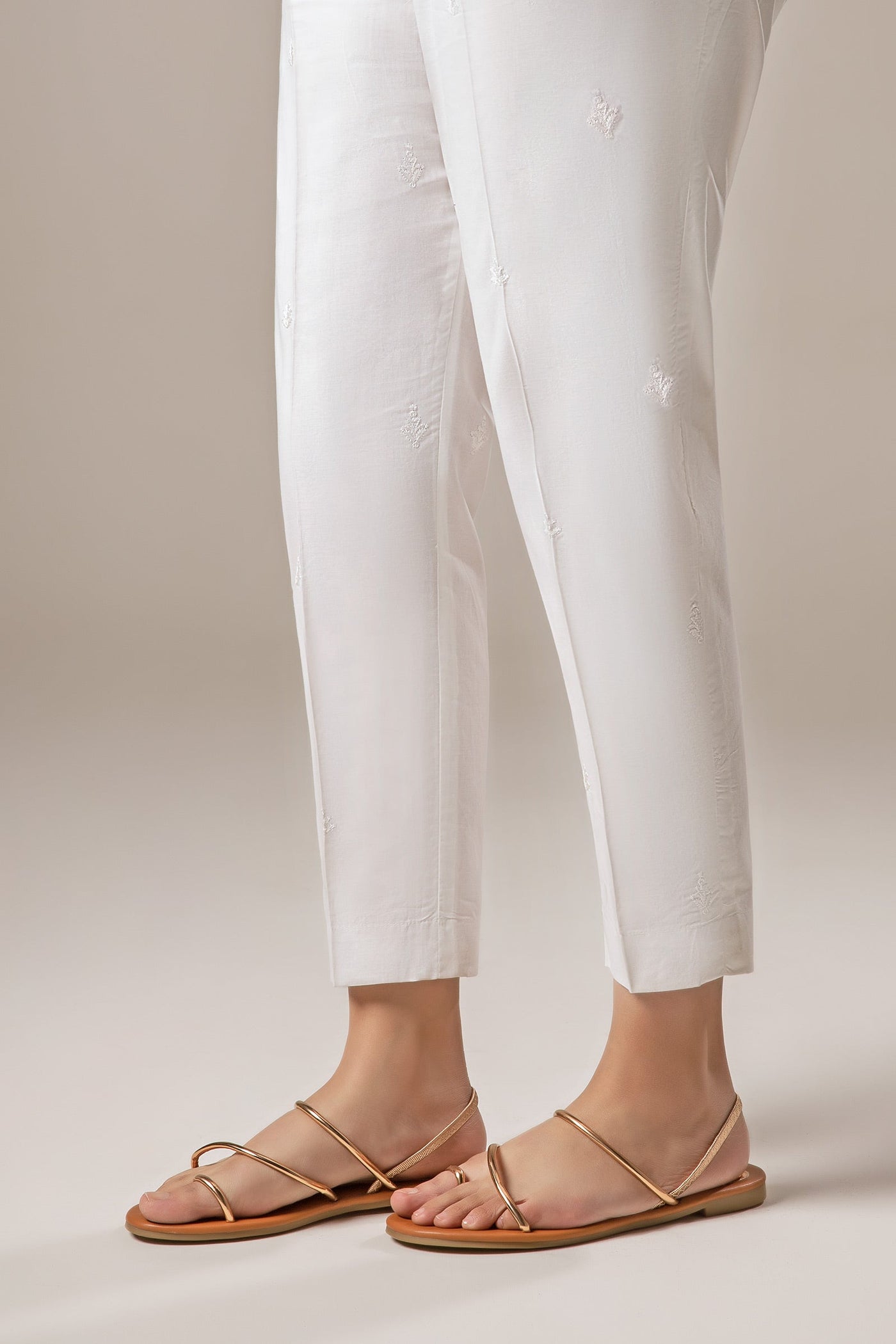 Embroidered Cambric Trouser