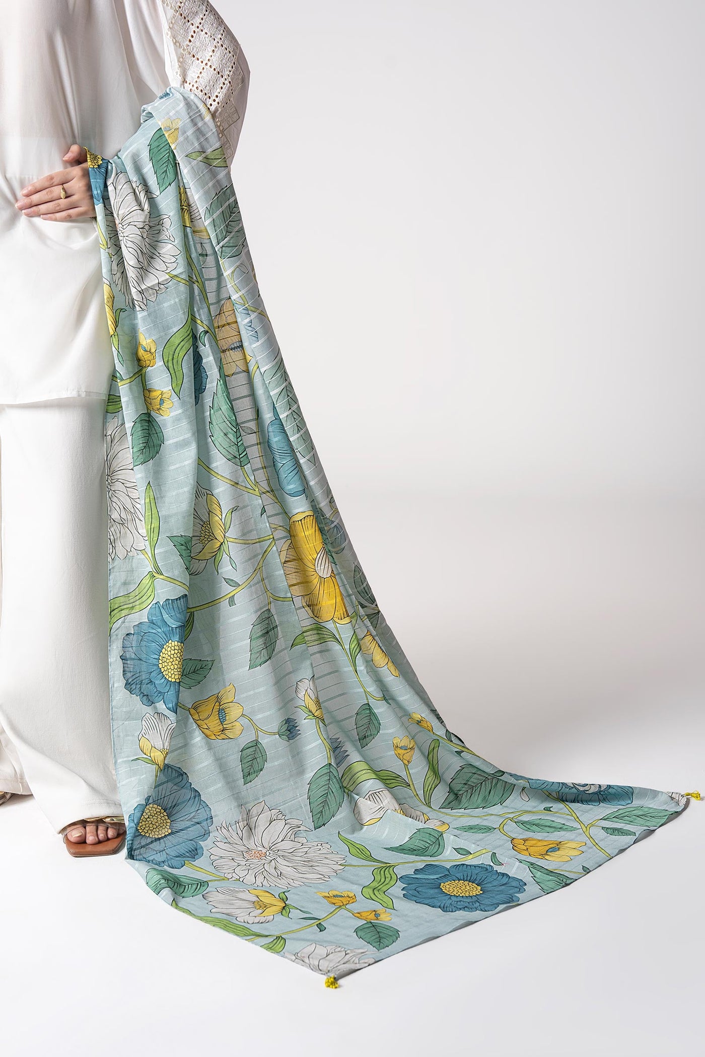 Printed Textured Voile Dupatta | MB-CS25-30