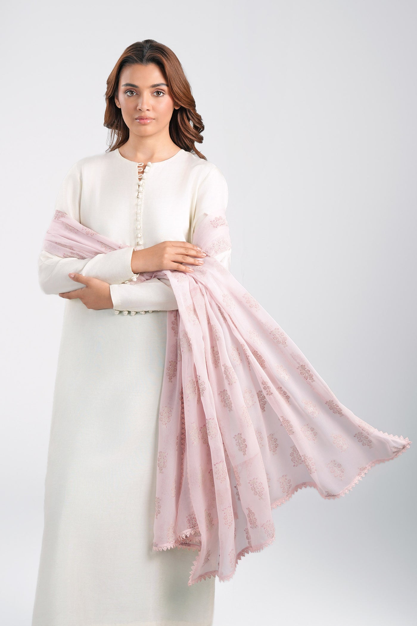 Printed Bamber Chiffon Dupatta | MB-CS25-32