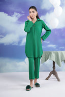 2 Pc Dyed Seersucker Suit