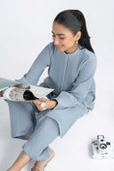2 Pc Dyed Seersucker Suit