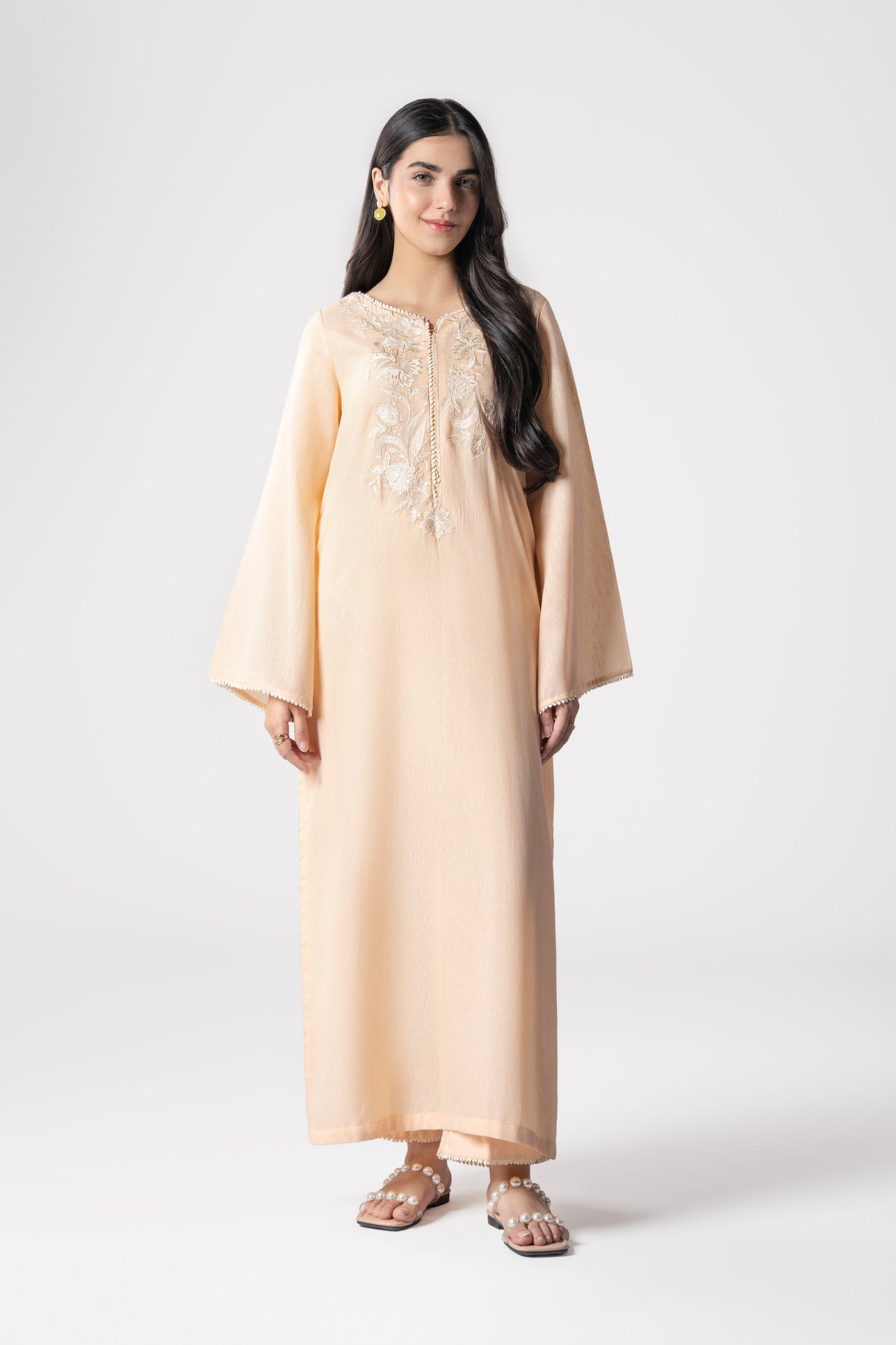 2 Pc Embroidered Karandi Suit