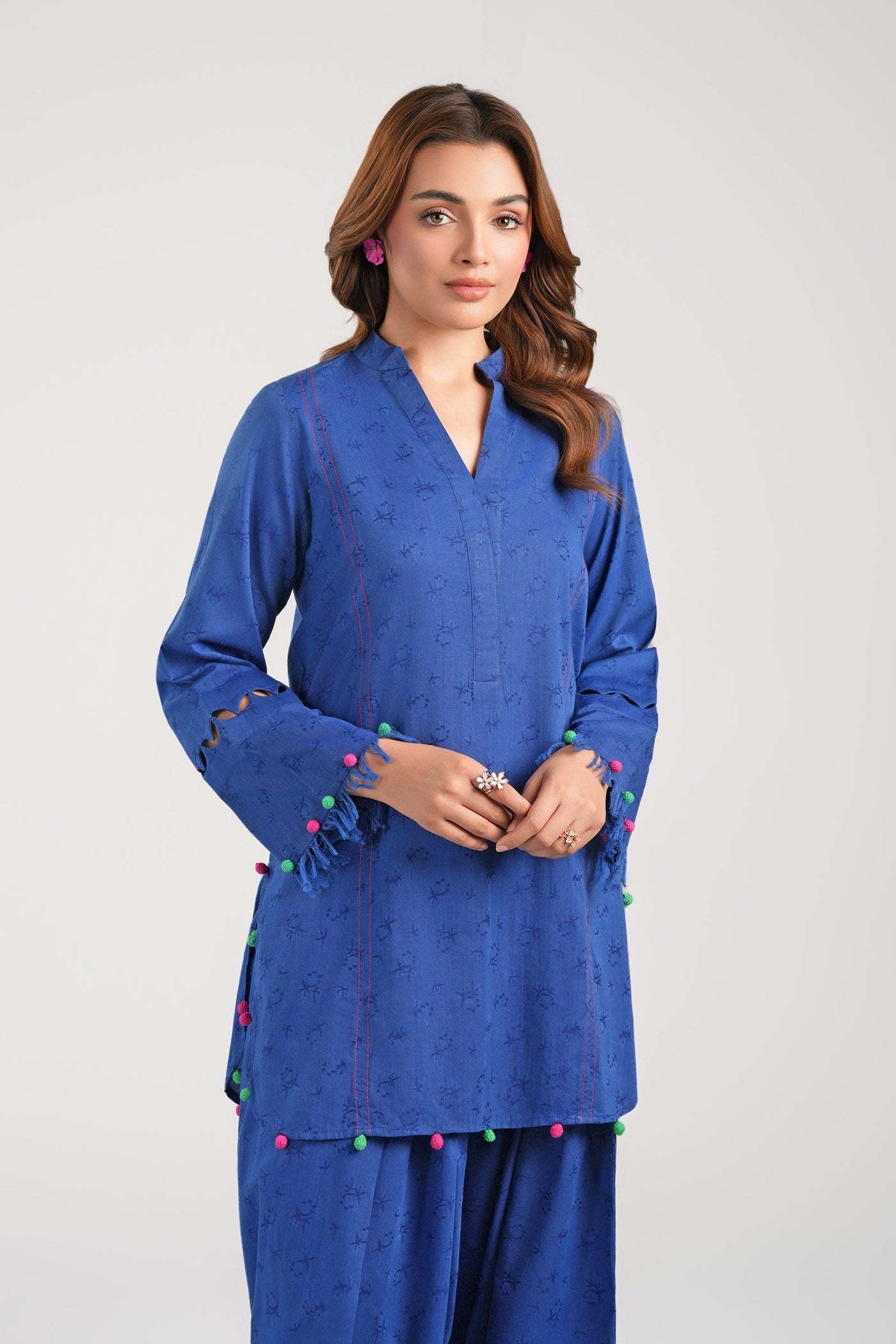 2 Pc Dyed Jacquard Viscose Suit | MB-CS25-89